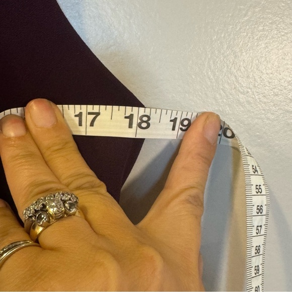 DKNY women’s burgundy midi length dress, size 8, NWOT - Picture 11 of 12